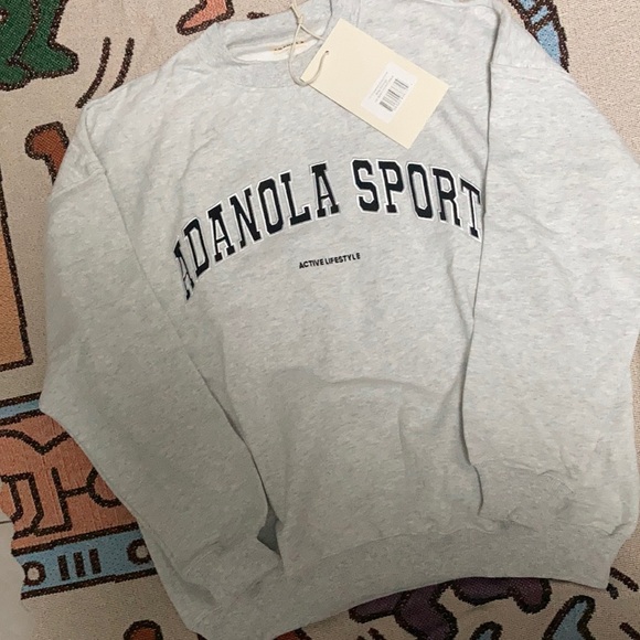 Adanola Sweaters - Adanola Minimalist Adanola sport Crewneck sweatershirt Grey designer loungewear